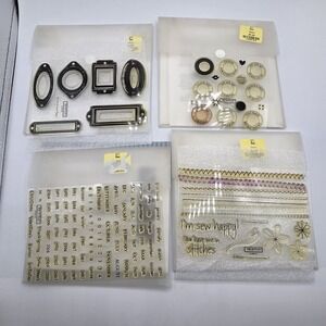 4 My Acrylix stamp sets  Calendar Antique Tag Sensational Seals Simple Stitches